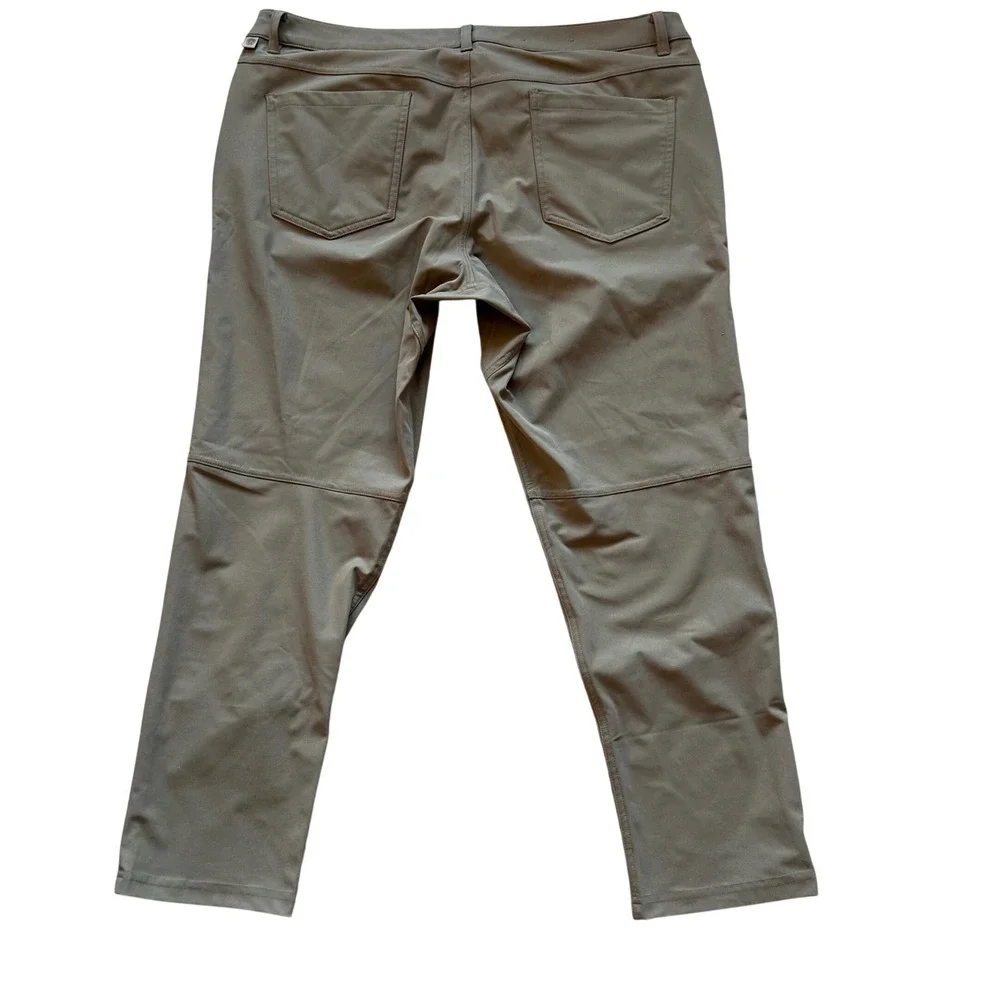 Lululemon ABC Commission Pants 38 Khaki Brown Technical Chino Casual Gorpcore